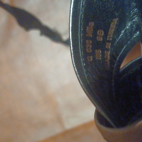 Coach Platfrom Wedges Ankle Lace Leg Tie Up Black Coach Print Canvas/Leather - Picture 3 of 3